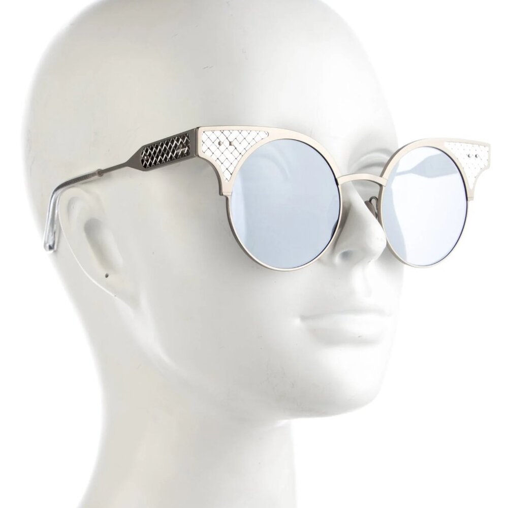 Bottega Veneta BV15 Limited Edition 297/300 Sterling Silver Titanium Sunglasses
